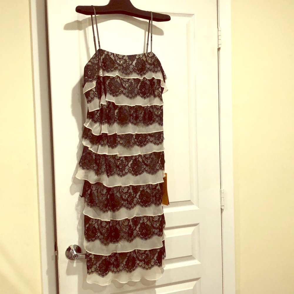 Brand NEW Bicici Black & White Layered Dress, 2XXL